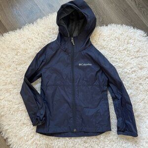 Columbia Navy Rain Jacket 4/5y